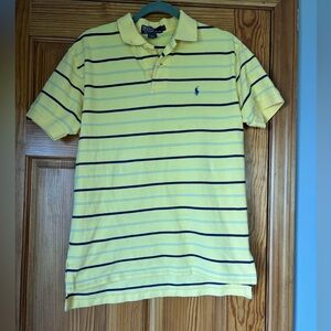 Polo by Ralph Lauren Yellow Striped Men's Shirt Size Medium